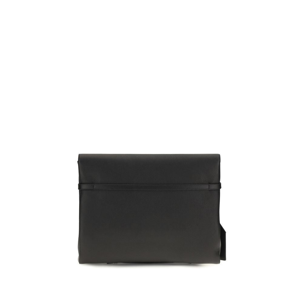 Dolce &amp; Gabbana Black Calf Leather Bos Taurus Shoulder Bag