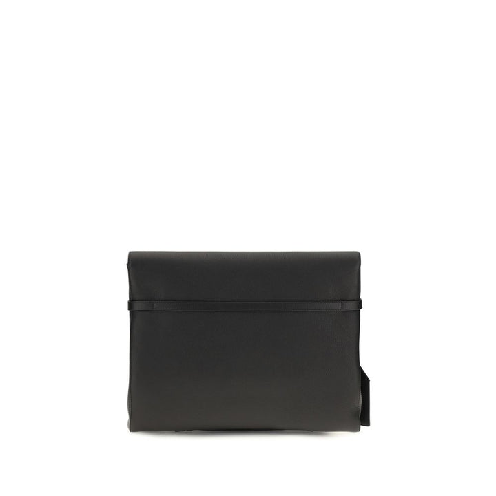 Dolce &amp; Gabbana Black Calf Leather Bos Taurus Shoulder Bag
