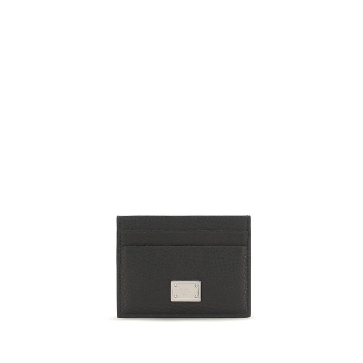 Dolce &amp; Gabbana Black Calf Leather Bos Taurus Wallet