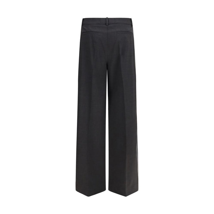 P.A.R.O.S.H. Gray Wool Oves Aries Casual Pants