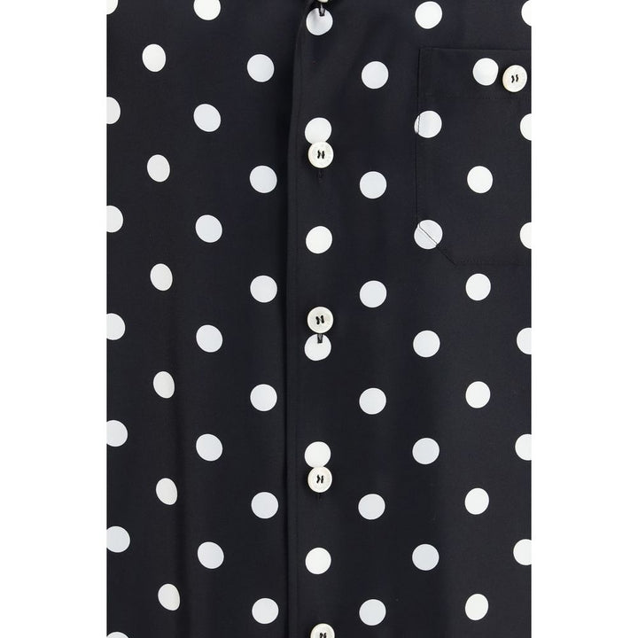 Dolce &amp; Gabbana Black Silk Pattern Shirt