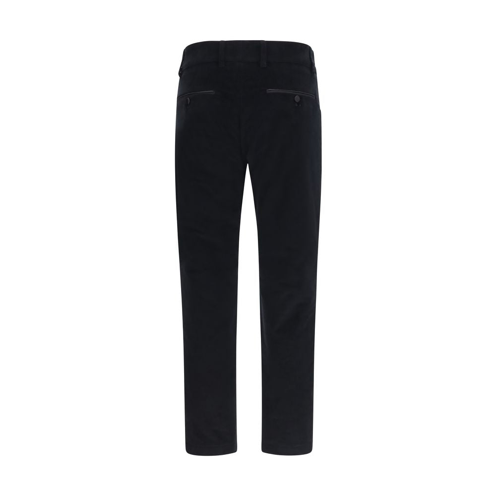 Dolce &amp; Gabbana Black Cotton Casual Pants