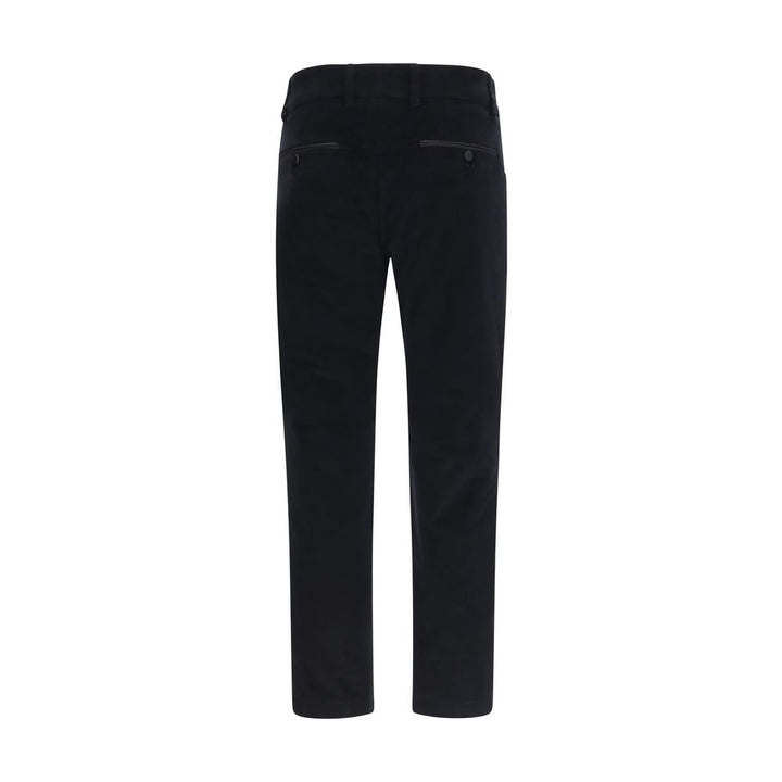 Dolce &amp; Gabbana Black Cotton Casual Pants