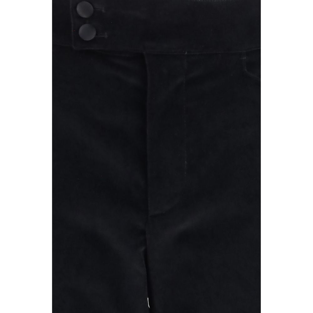 Dolce &amp; Gabbana Black Cotton Casual Pants