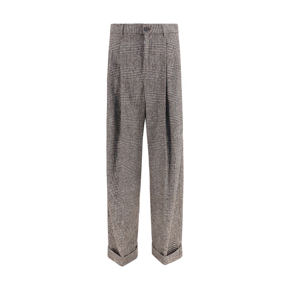 Dolce &amp; Gabbana Brown Alpaca Vicugna Pacos Pants
