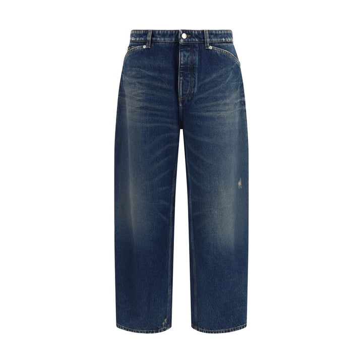 Dolce &amp; Gabbana Blue Cotton Relaxed Fit Jeans