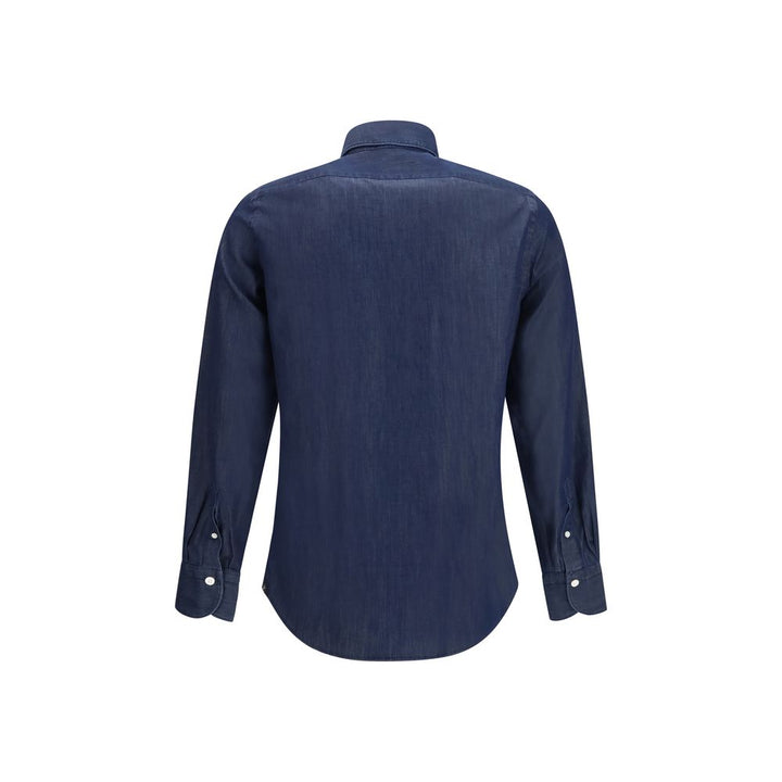 Finamore Blue Denim Shirt