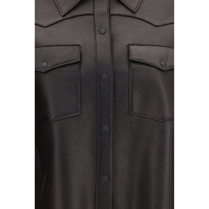 P.A.R.O.S.H. Black Lamb Leather Leather Jacket