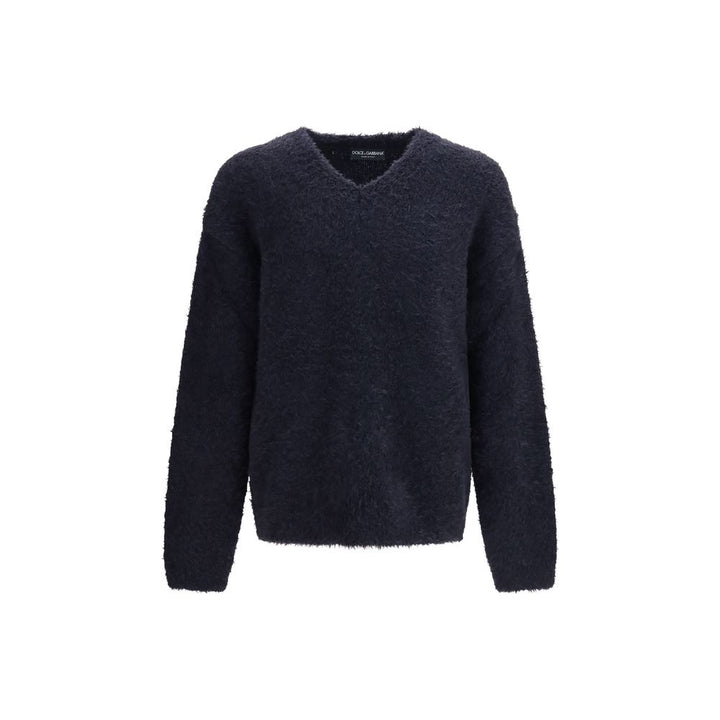 Dolce &amp; Gabbana Blue Marabou Sweatshirt