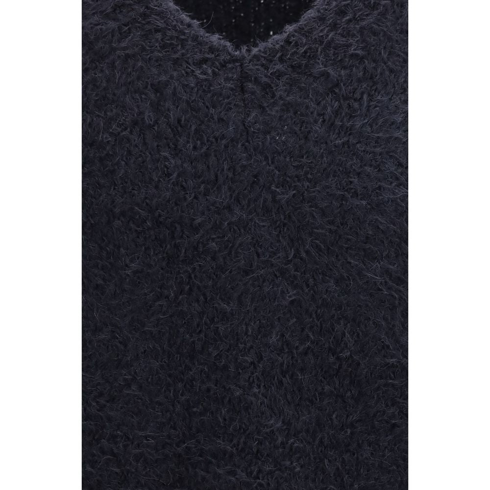 Dolce &amp; Gabbana Blue Marabou Sweatshirt