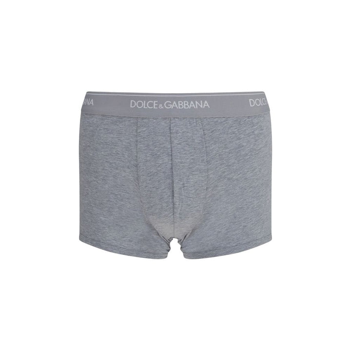 Dolce &amp; Gabbana Gray Cotton Boxers