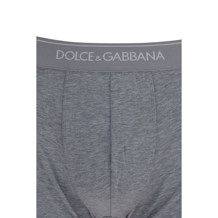 Dolce &amp; Gabbana Gray Cotton Boxers