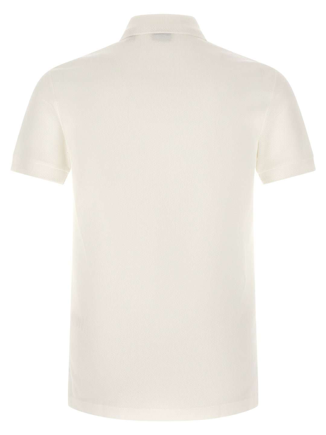 Burberry White Cotton Polo Shirt