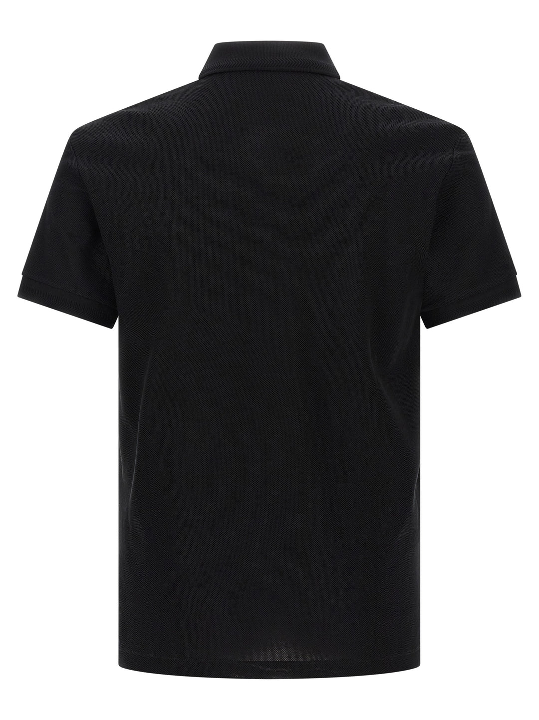 Burberry Black Cotton Polo Shirt