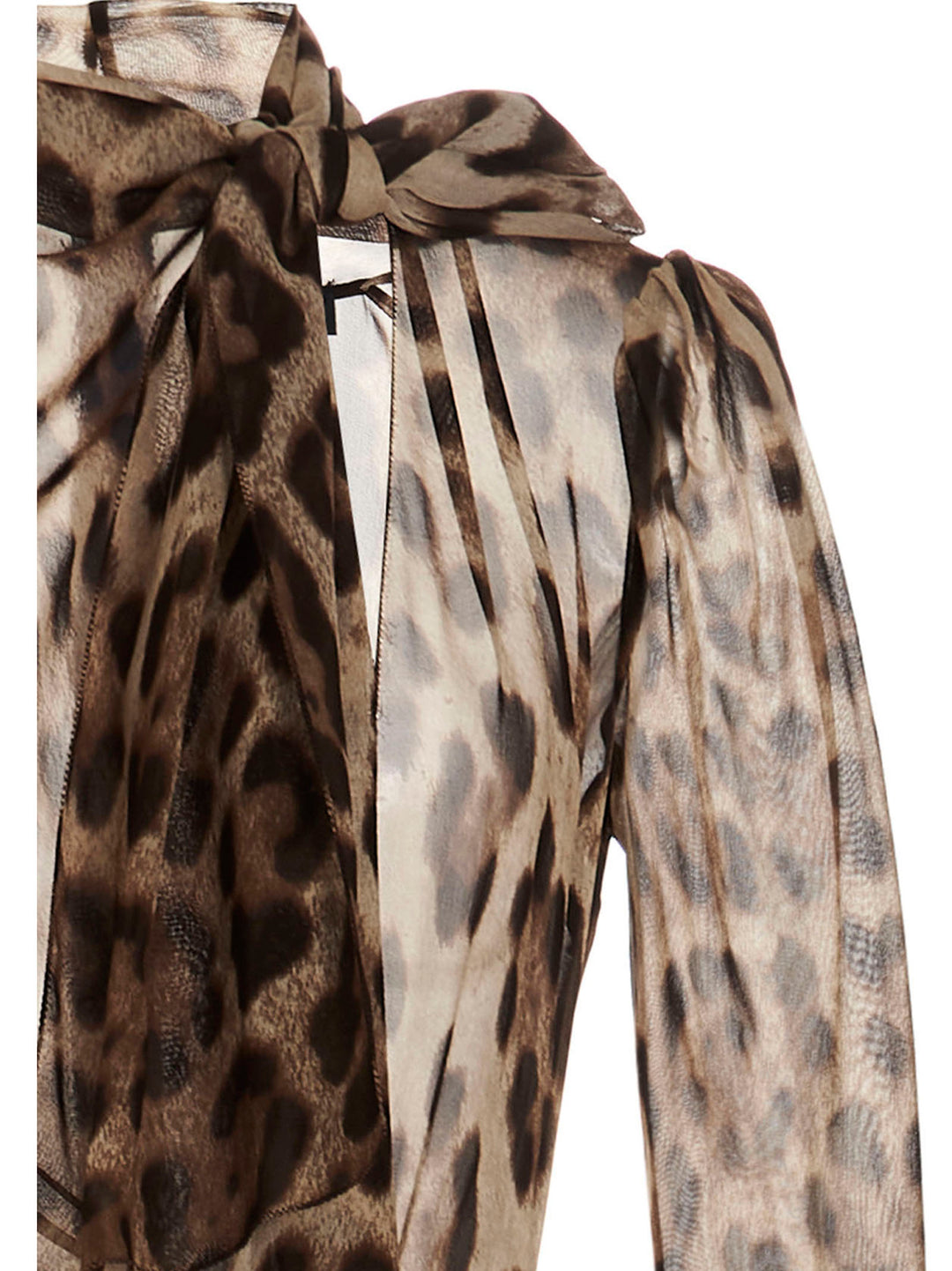 Dolce &amp; Gabbana Brown Silk Casual Dress