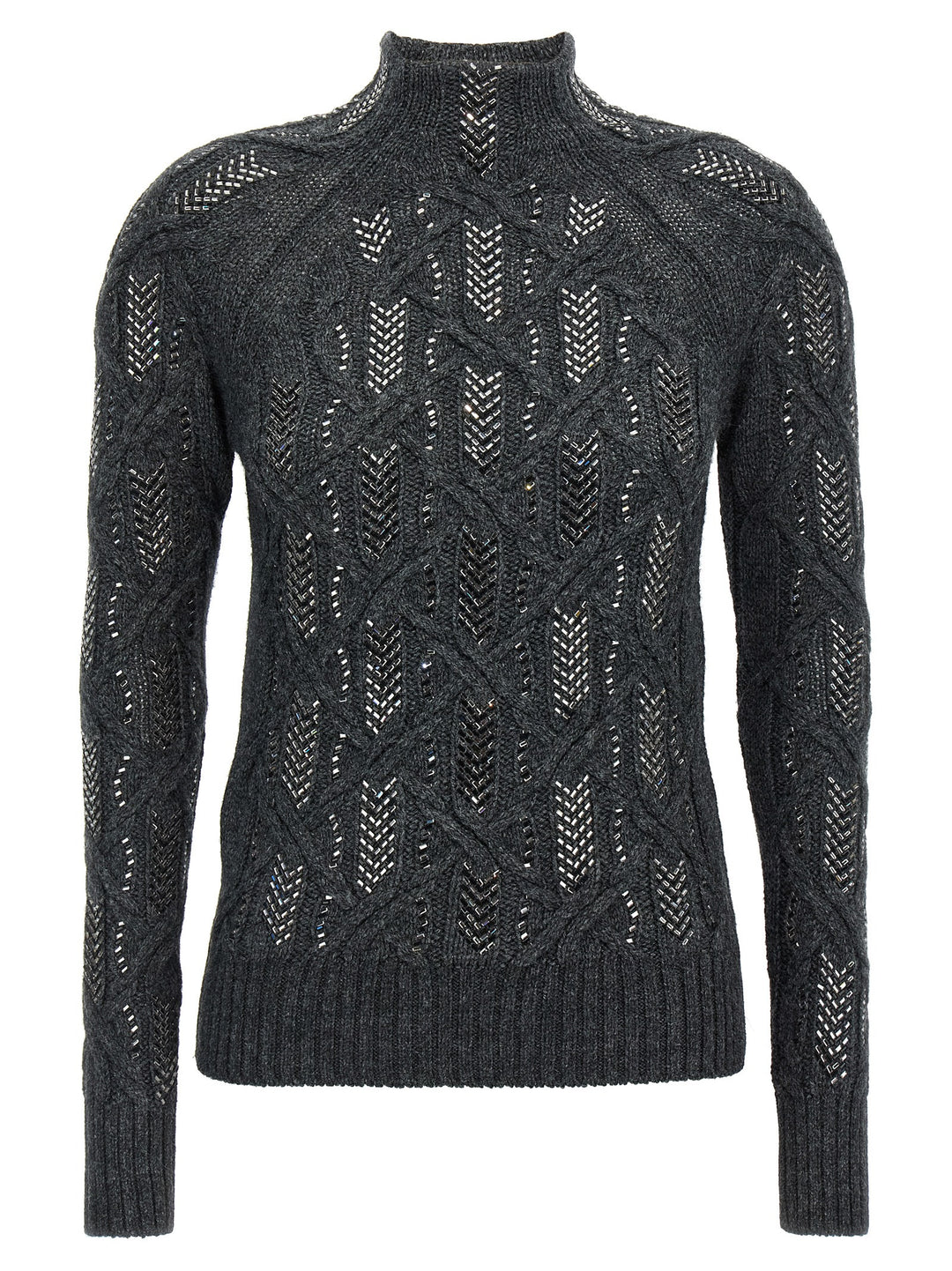 Ermanno Scervino Gray Virgin Wool Cardigan