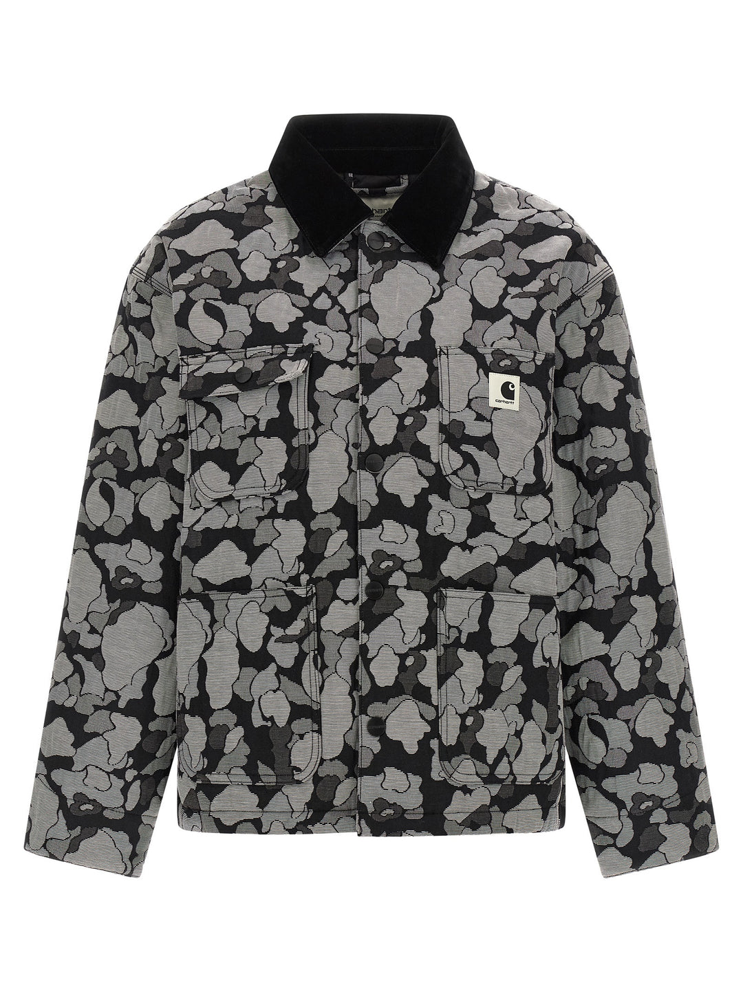 Carhartt Wip Gray Cotton Full-Length Jacket
