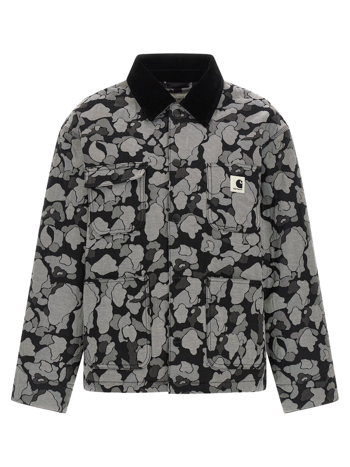 Carhartt Wip Gray Cotton Full-Length Jacket