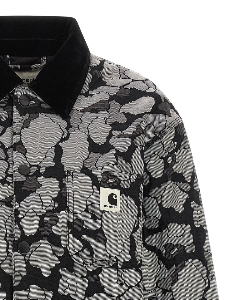 Carhartt Wip Gray Cotton Full-Length Jacket