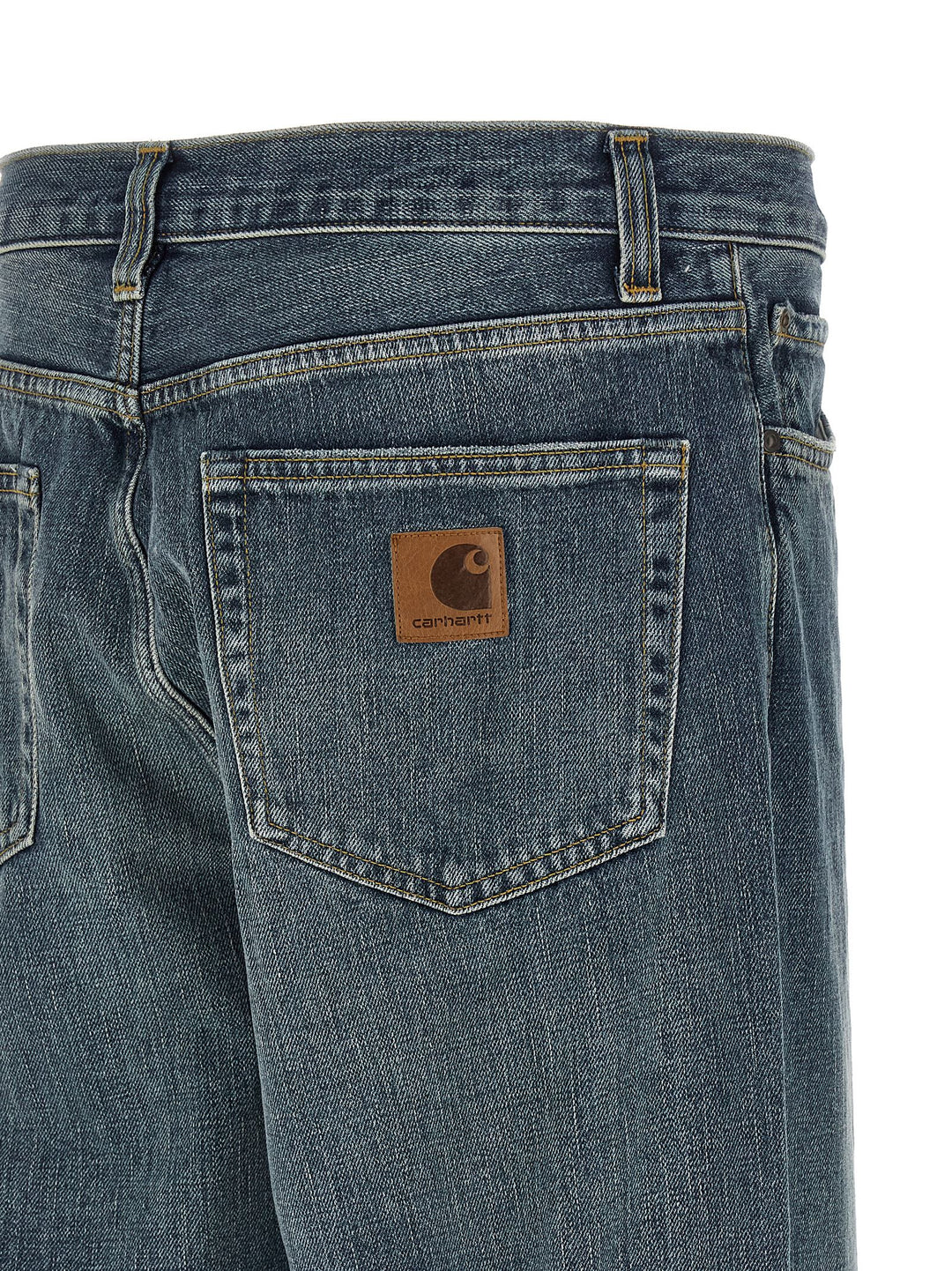 Carhartt Wip Blue Cotton Tapered Jeans