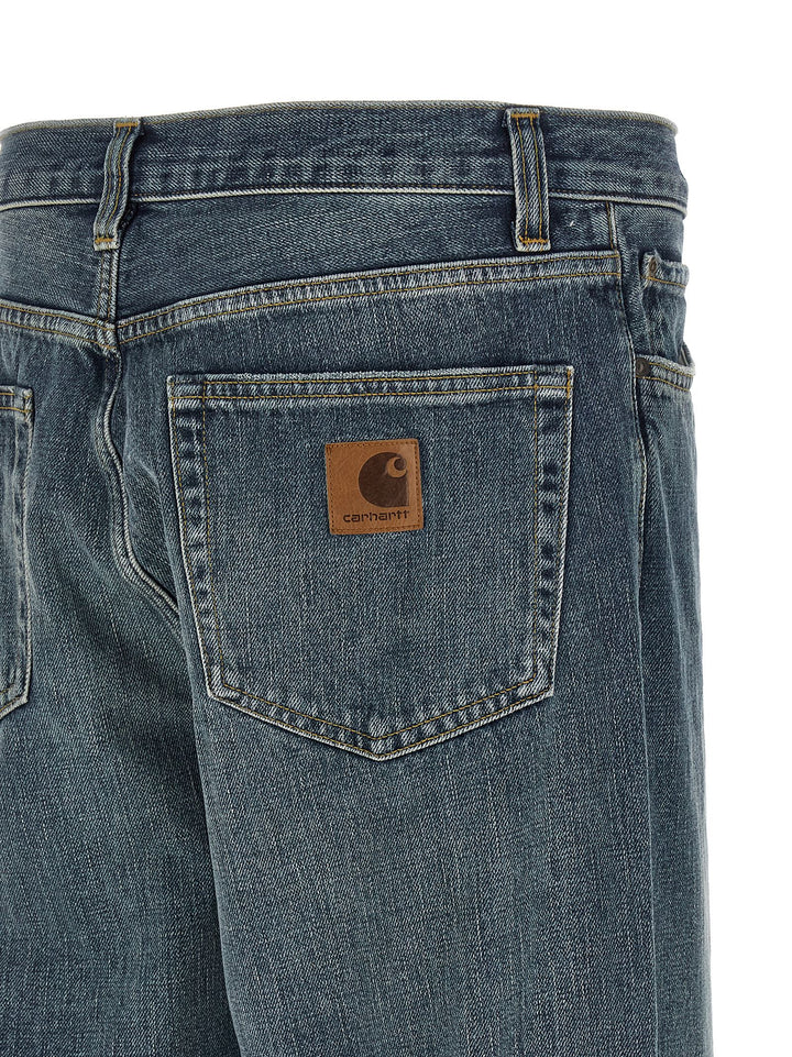Carhartt Wip Blue Cotton Tapered Jeans