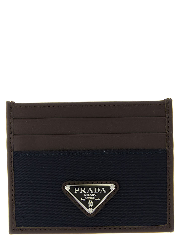 Prada Blue Recycled Polyamide Cardholder