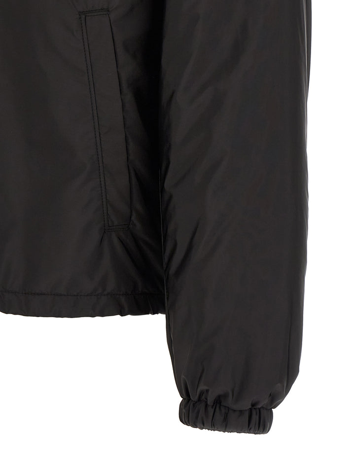 Prada Black Recycled Polyamide Full-Length Jacket