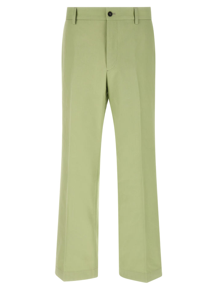 Prada Bicolor Cotton Casual Pants