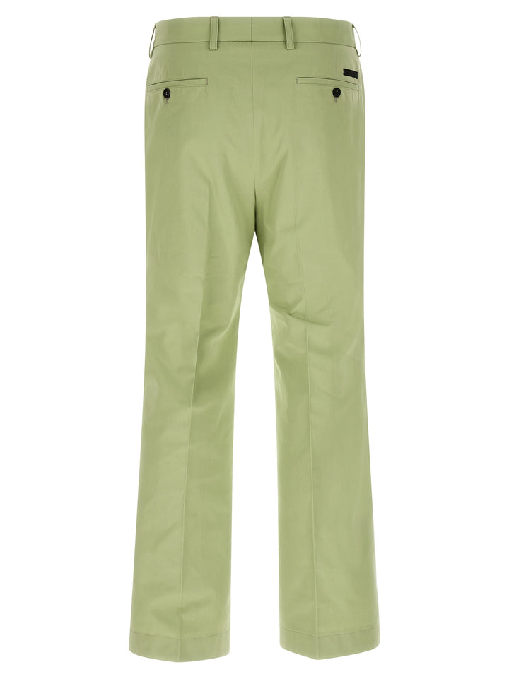 Prada Bicolor Cotton Casual Pants