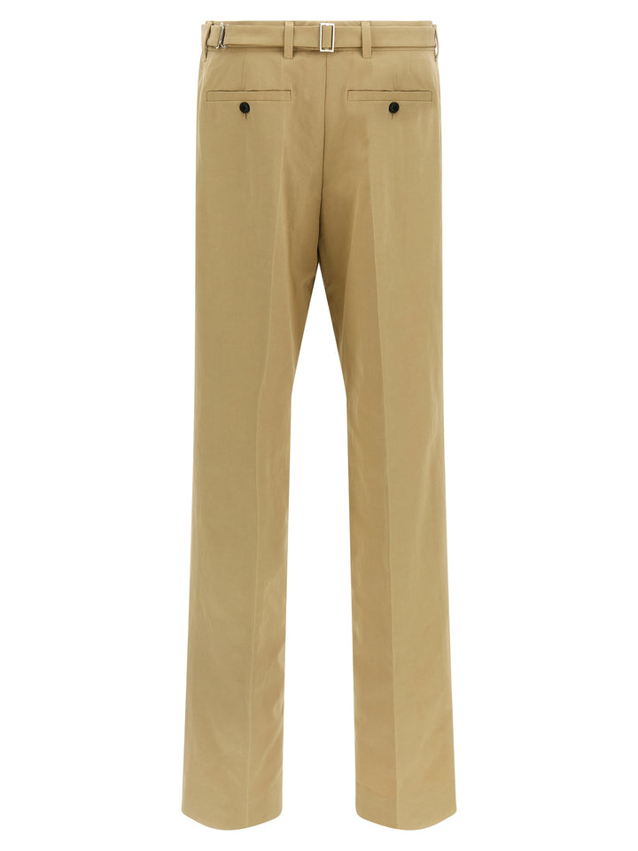 Prada Beige Cotton Casual Pants
