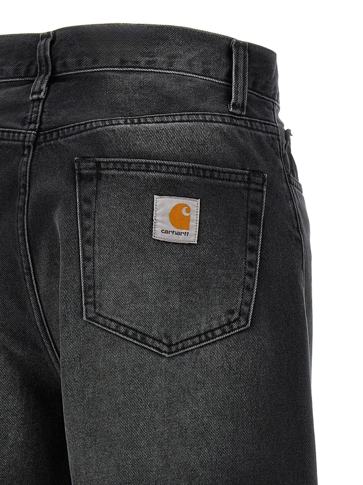 Carhartt Wip Black Cotton Jeans Denim