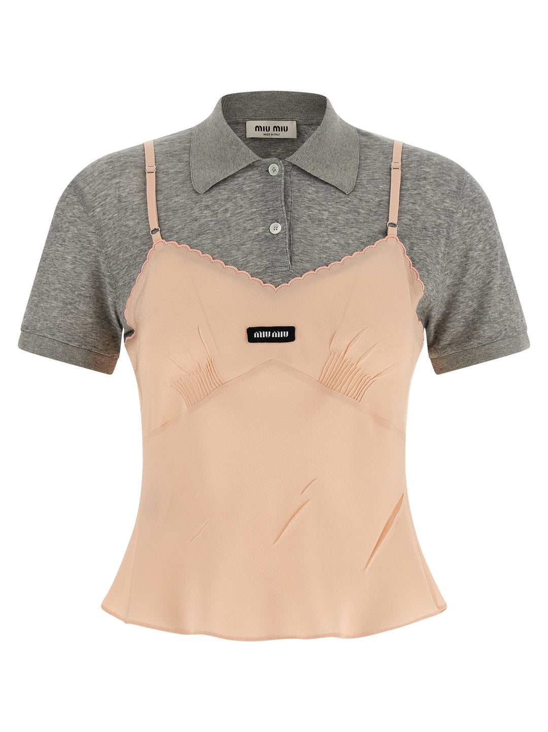 Miu Miu Multicolor Silk Shortsleeve Shirt