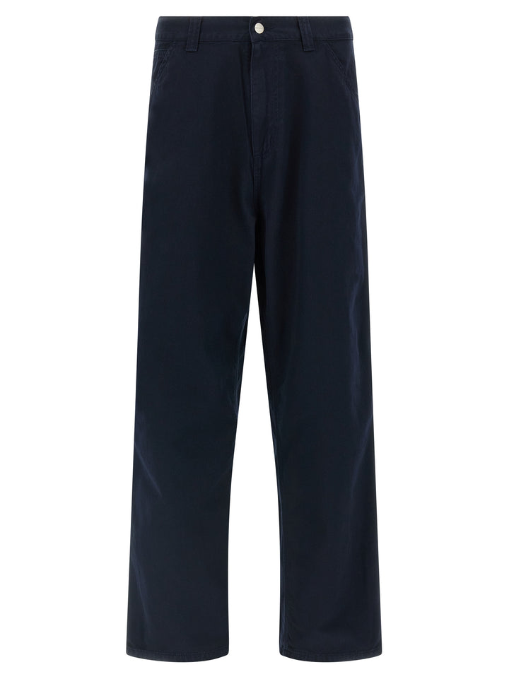 Carhartt Wip Blue Organic Cotton Casual Pants