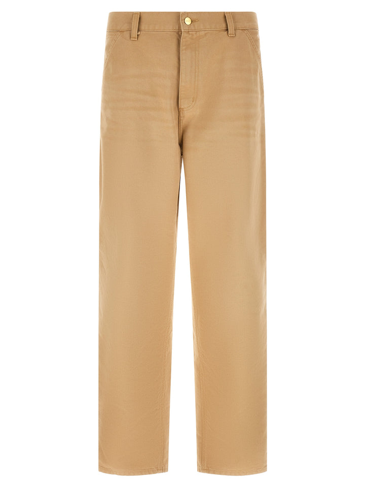 Carhartt Wip Brown Organic Cotton Casual Pants