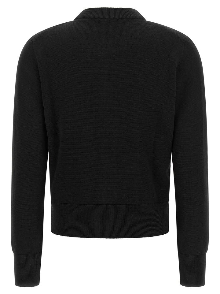 Ami Paris Black Wool Cardigan