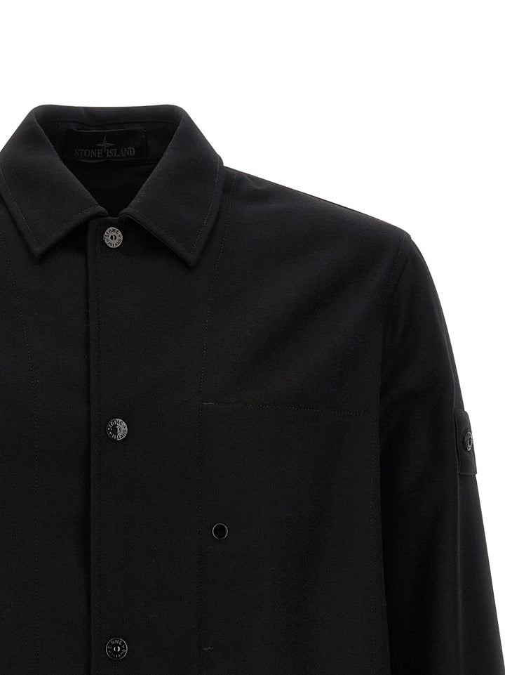 Stone Island Black Virgin Wool Blouse