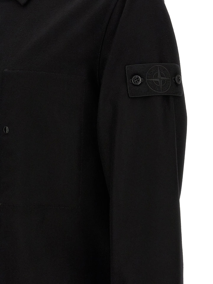 Stone Island Black Virgin Wool Blouse