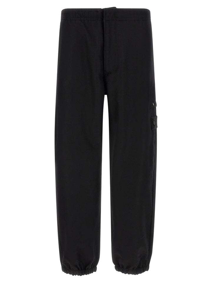 Stone Island Black Virgin Wool Cargo Pants