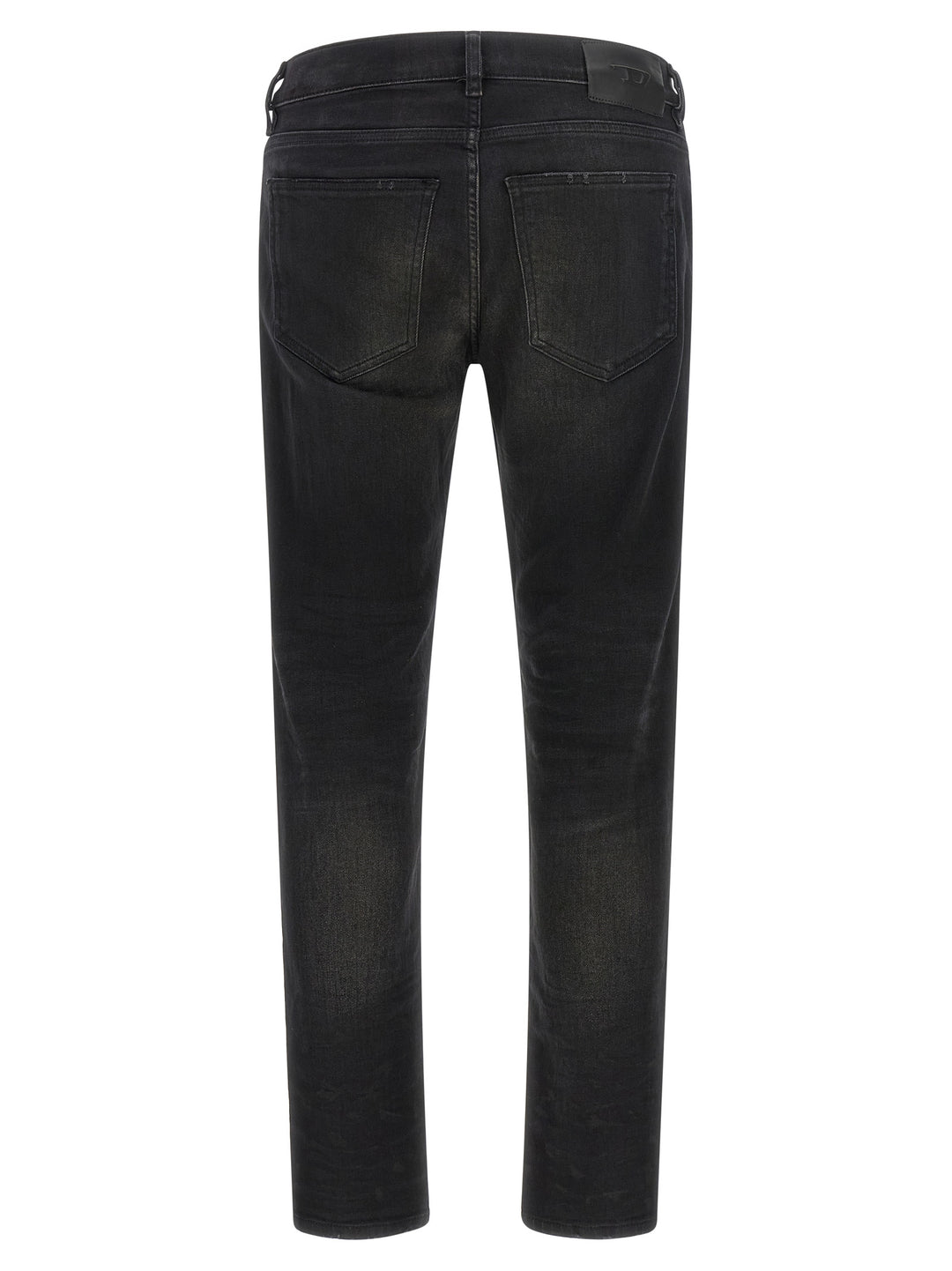 Diesel Black Cotton Tapered Jeans