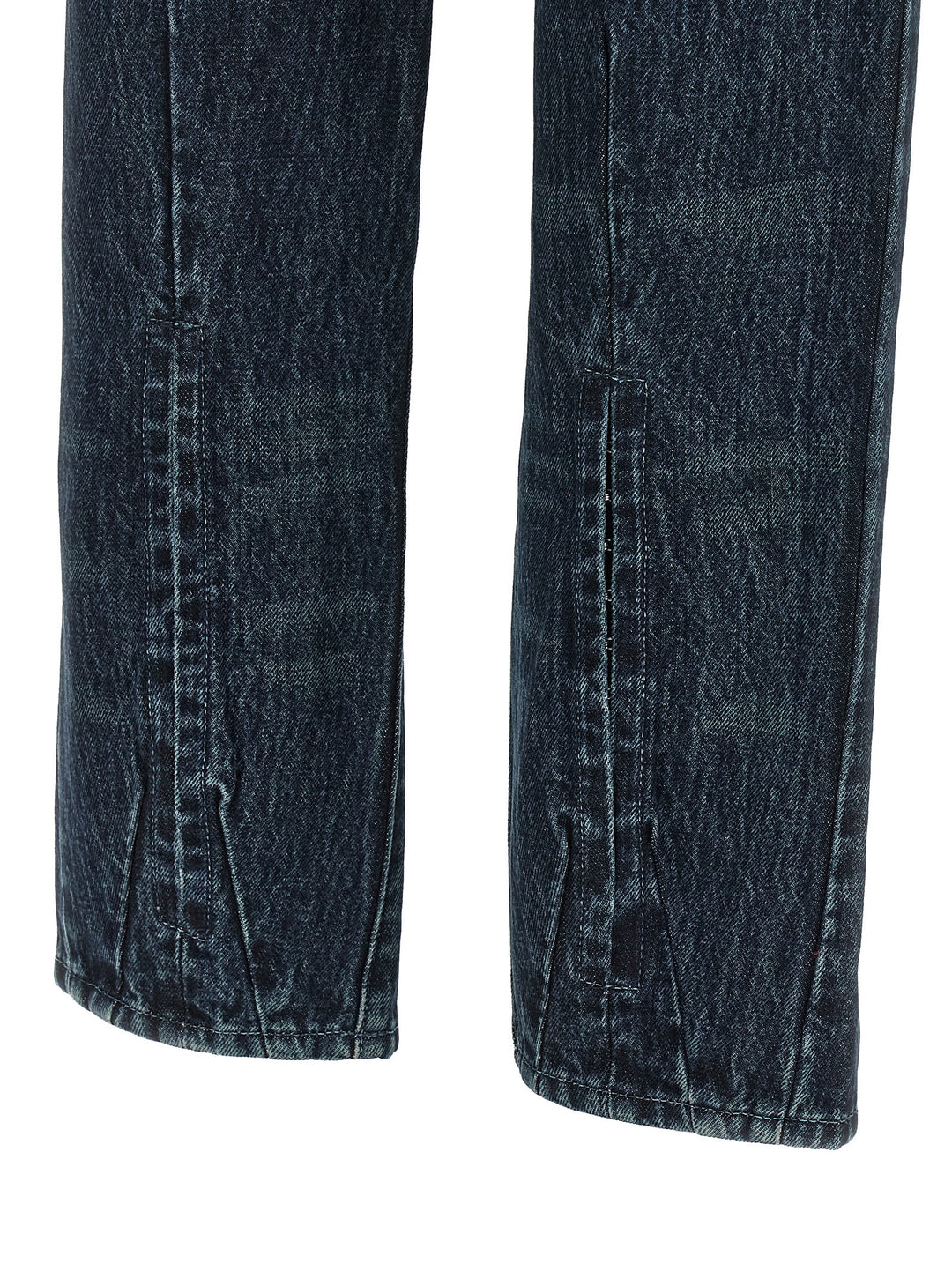 Diesel Blue Cotton Straight-Leg Jeans