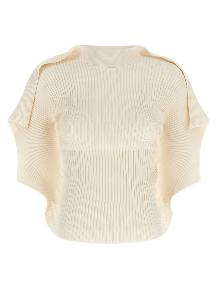Issey Miyake White Polyester Shortsleeve Shirt