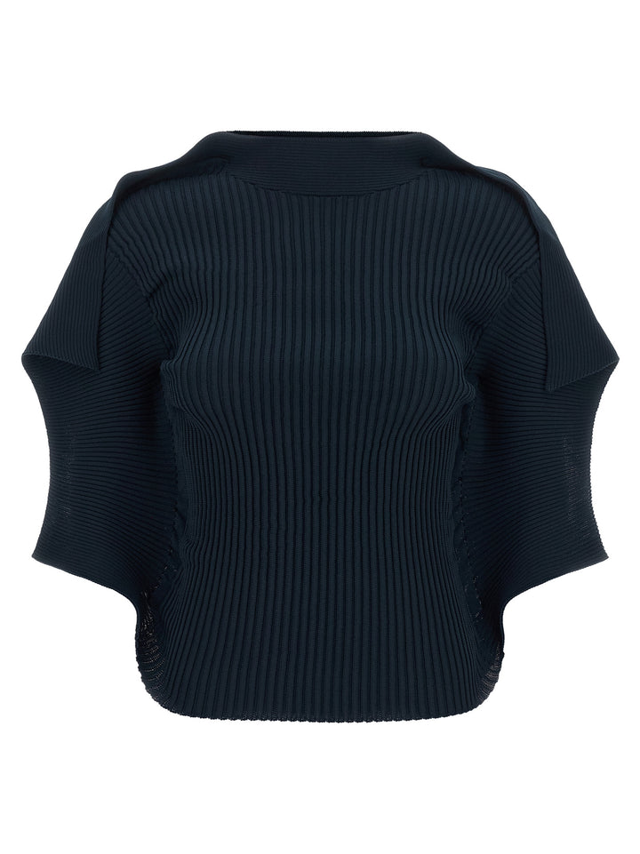 Issey Miyake Blue Polyester Pattern Shirt