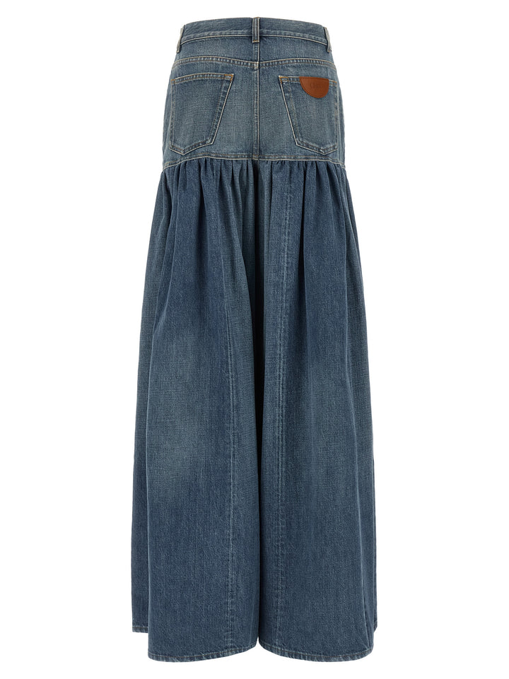 Chloé Blue Denim Skirt