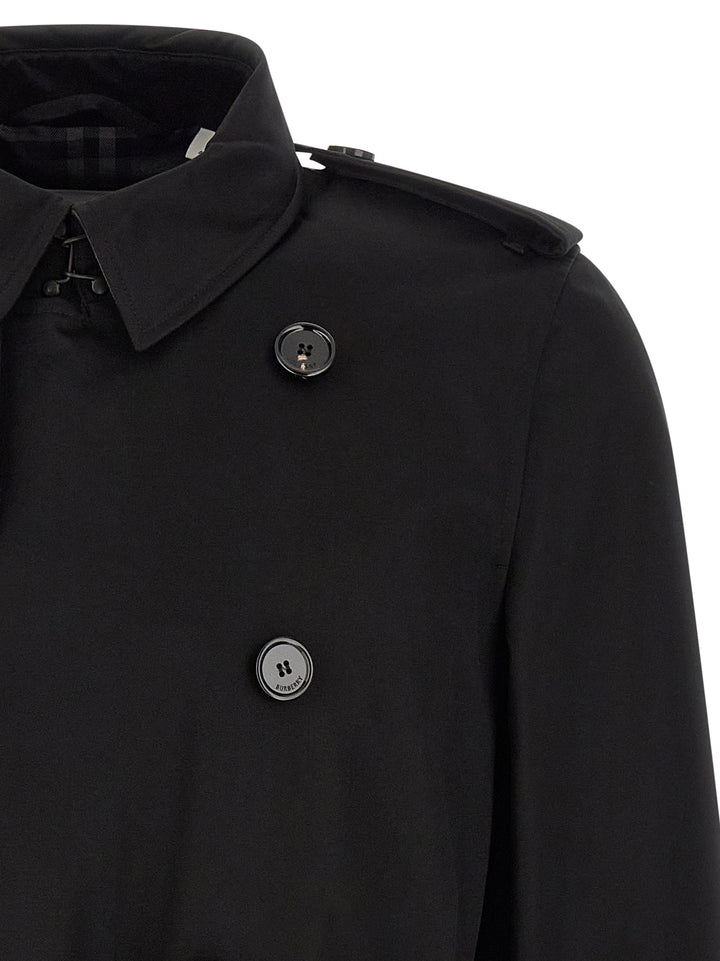 Burberry Black Cotton Coat