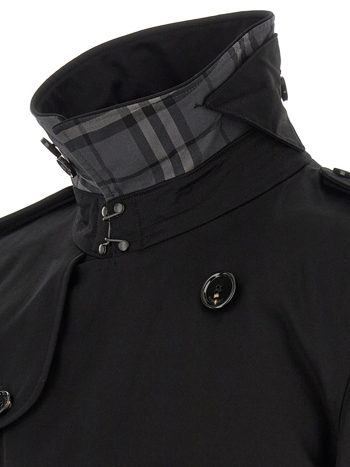 Burberry Black Cotton Coat