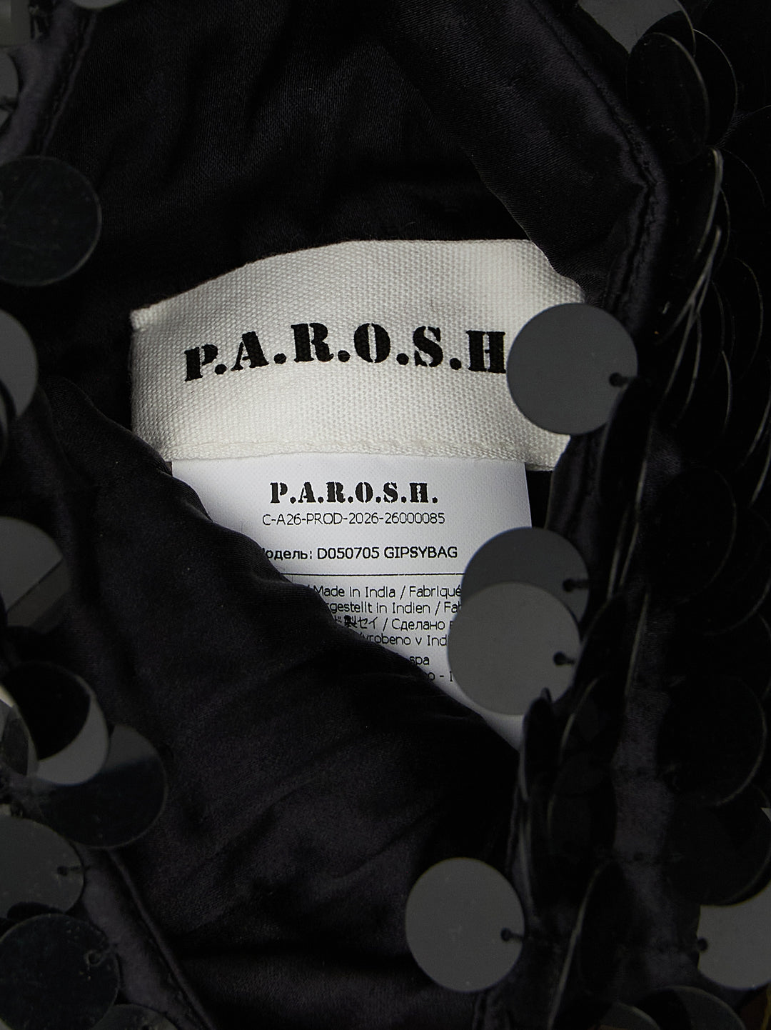 P.A.R.O.S.H. Black Polyamide Shoulder Bag