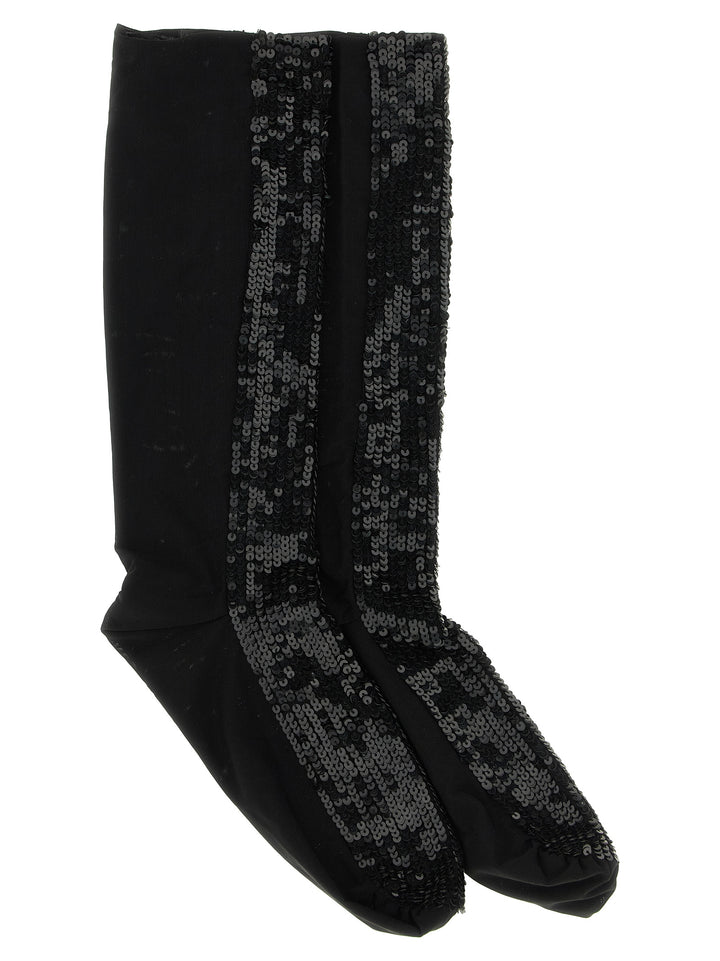 P.A.R.O.S.H. Black Polyamide Socks