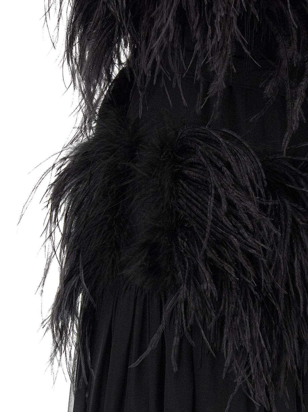 Alberta Ferretti Black Silk Long Dress