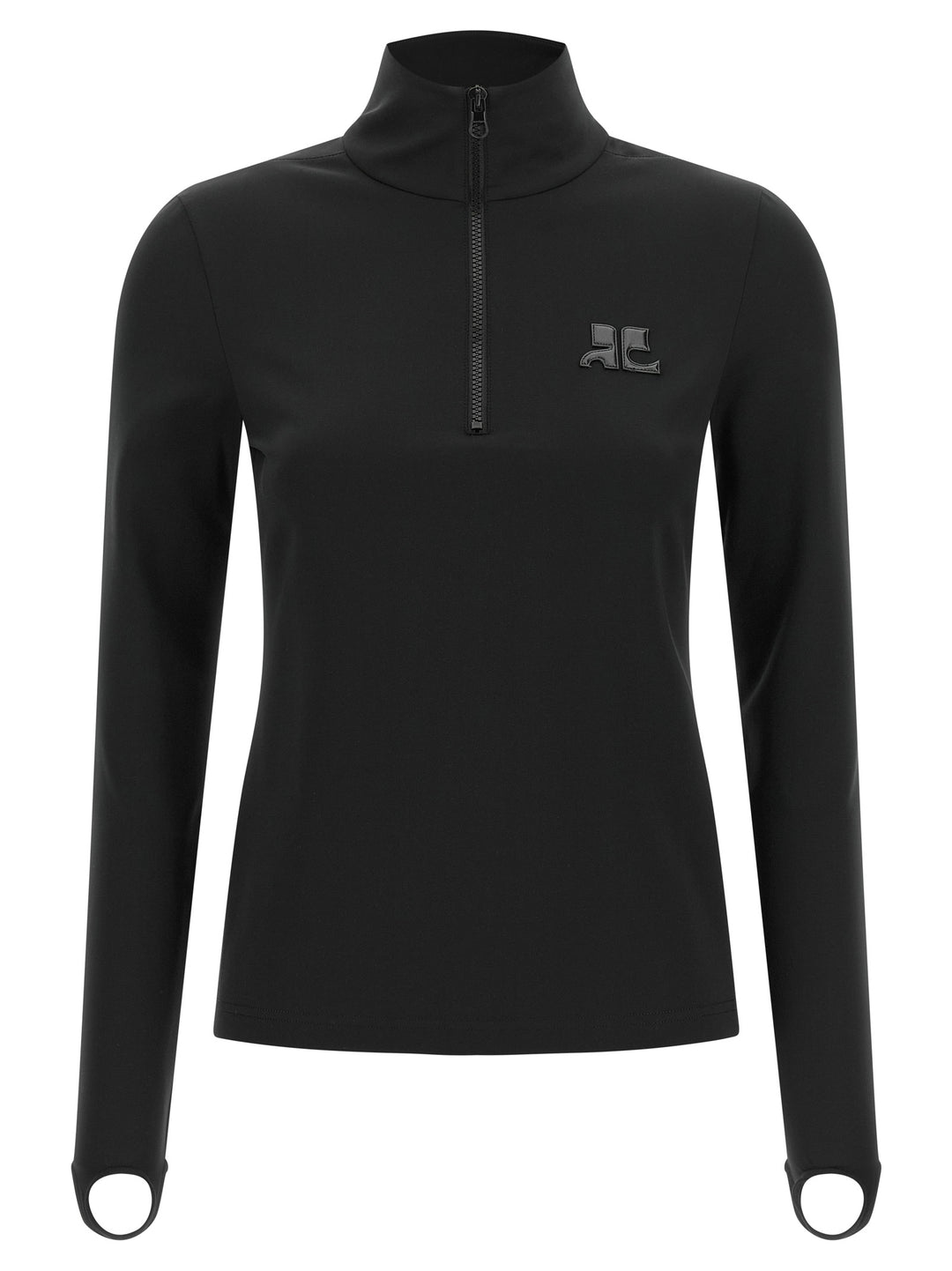 Courrèges Black Polyamide Cardigan