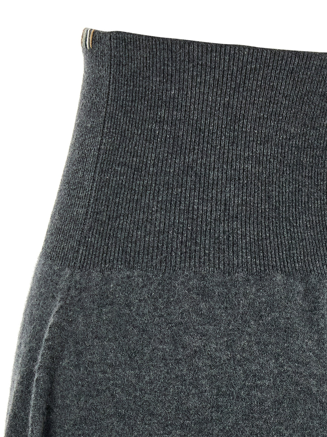 Extreme Cashmere Gray Cashmere Midi Skirt